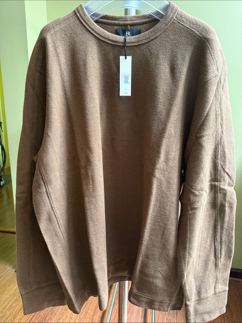Banana Republic Men's Crewneck Sweater in Warm Brown